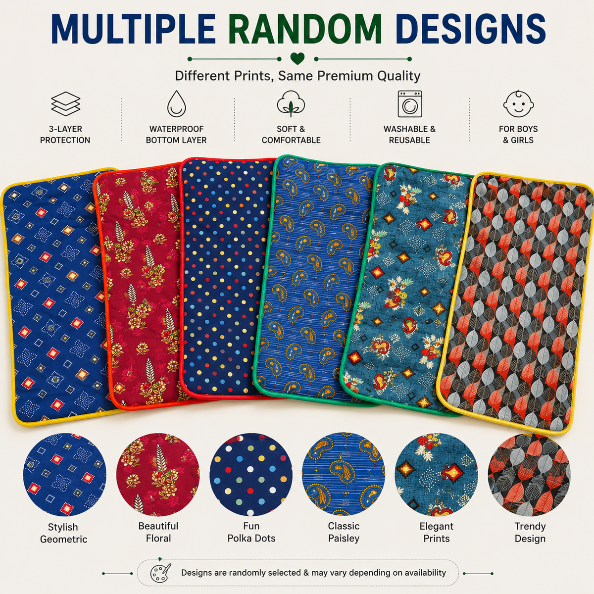 Waterproof Baby Changing Mat – Soft & Comfortable Reusable Baby Care Sheet