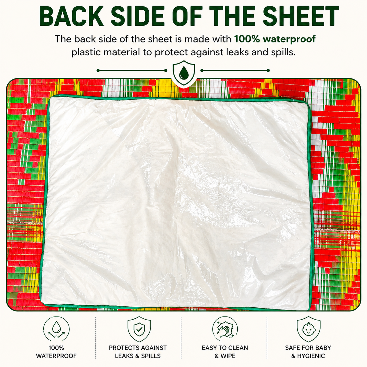 Waterproof Baby Changing Mat – Soft & Comfortable Reusable Baby Care Sheet