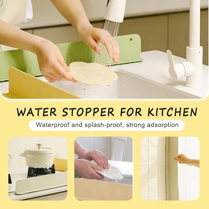 Silicone Sink Splash Guard – Anti-Splash Water & Oil Barrier