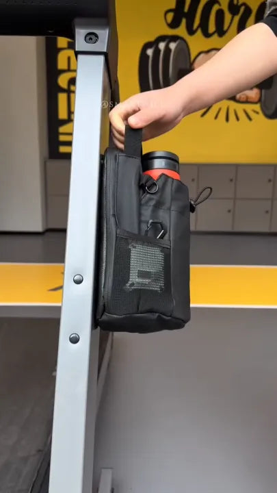 Magnetic Gym & Sports Sling Bag | Workout Equipment Organizer – (Without Bottle)